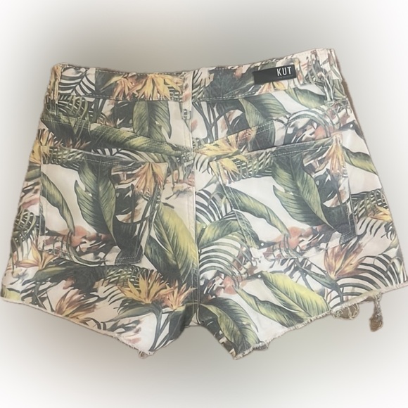 KUT from the Kloth Tropical Floral Jean Shorts - Size 2 - NWOT - Picture 2 of 9